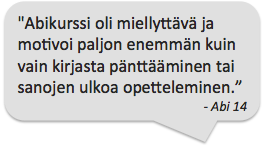 Englannin nettikurssi abeille