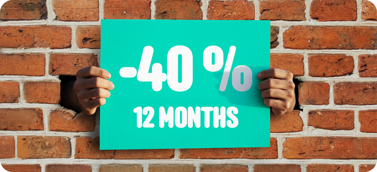 40% off 12-month language courses